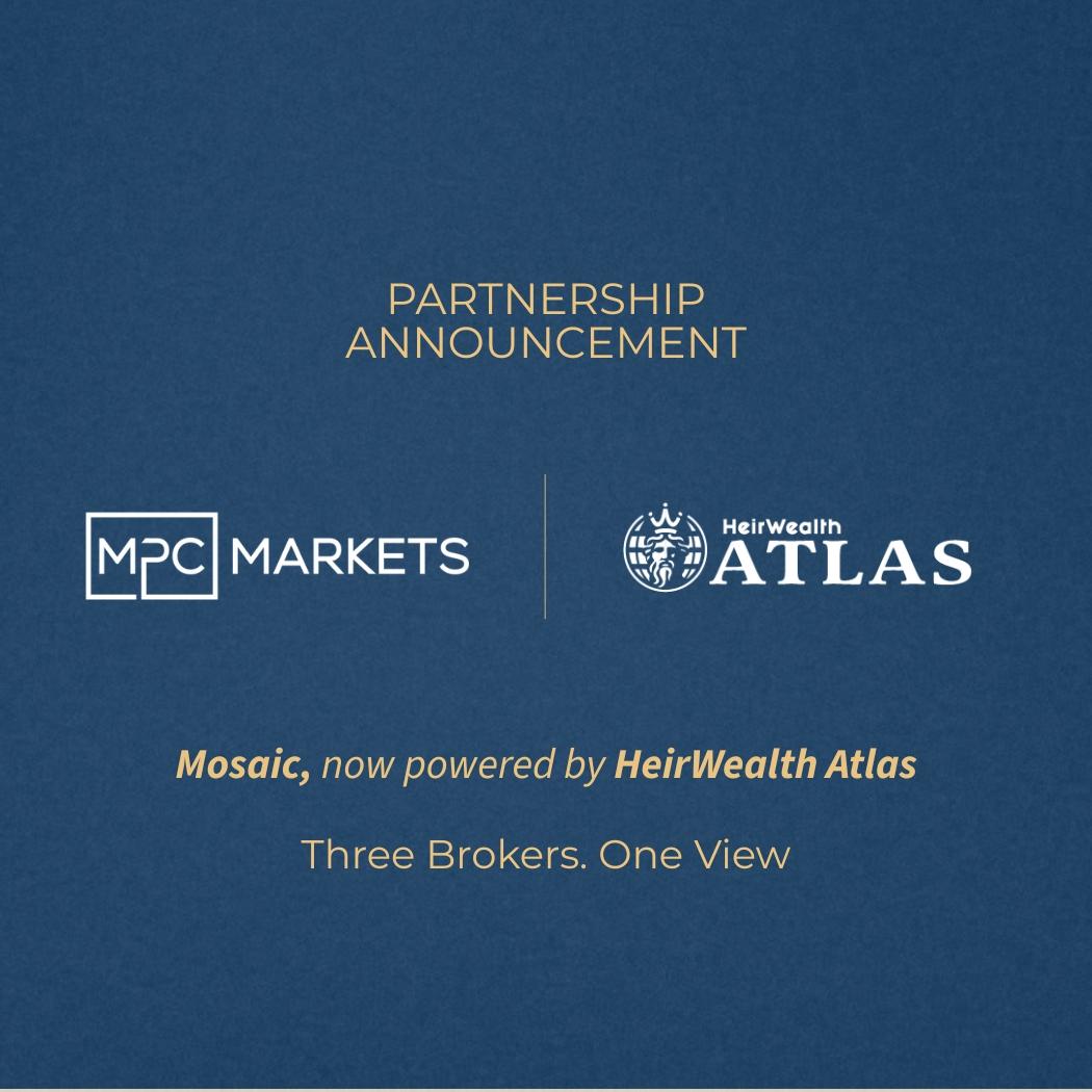MPC Markets and HeirWealth Atlas partnership announcement graphic